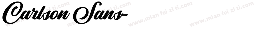 Carlson Sans字体转换